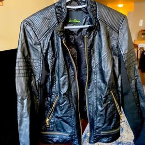 Sam Edelman Faux Leather Bottom Zip Jacket